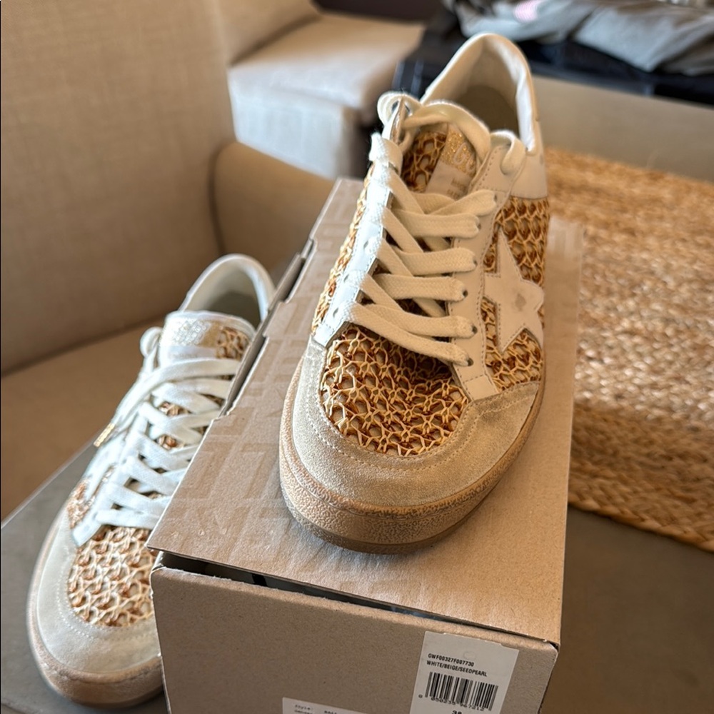 Golden Goose Raffia Women's Sneakers